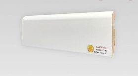 Плинтус МДФ TeckWood 80х16х2150 мм ТИТАН белый прямой, 1 м.п.